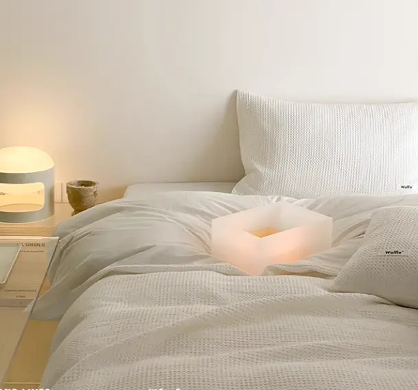 NL 100075 Four Piece Waffle Bedding Set