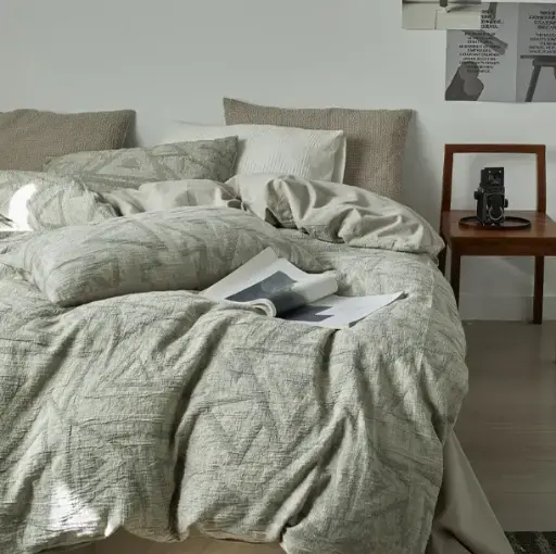 [NL 100179] NL 100179 Four Piece Cotton Bedding Set