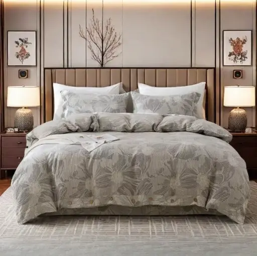 [NL 100182] NL 100182 Four Piece Cotton Bedding Set