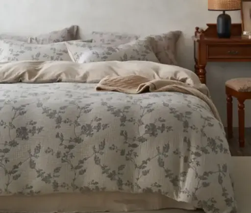 [NL 100191] NL 100191 Four Piece Cotton Bedding Set