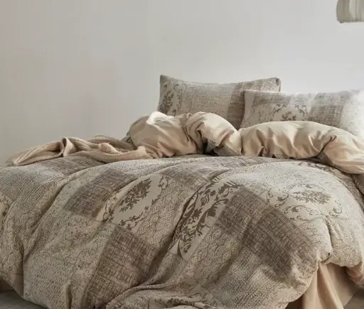 [NL 100217B] NL 100217B Four Piece Cotton Bedding Set