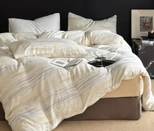 [NL 100213] NL 100213 Four Piece Cotton Bedding Set