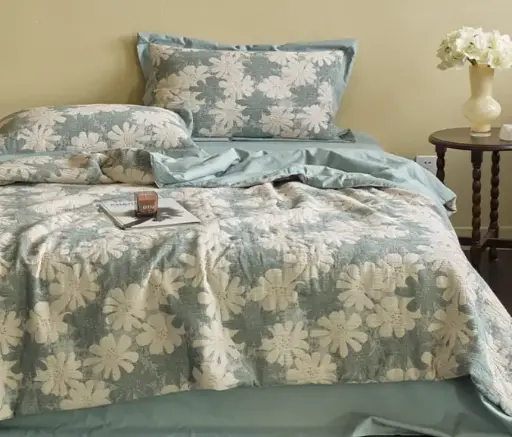 [NL 100200] NL 100200 Four Piece Cotton Bedding Set