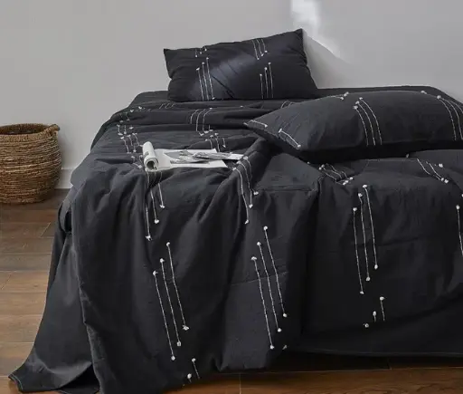 [NL 100198] NL 100198 Four Piece Cotton Bedding Set