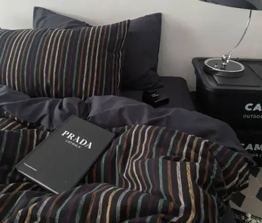 [NL 100246] NL 100246 Four Piece Cotton Bedding Set