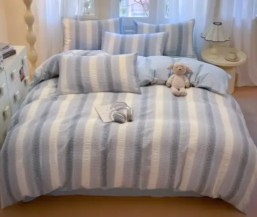 [NL 100247] NL 100247 Four Piece Cotton Bedding Set