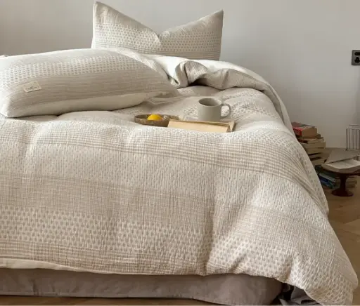 [NL 100254] NL 100254 Four Piece Cotton Bedding Set