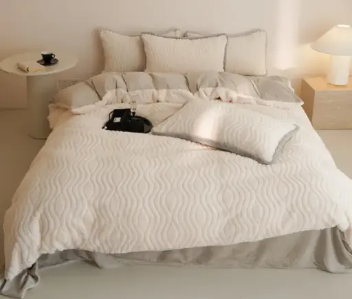 [NL 100148] NL 100148 Class A Milk Velvet Four-Piece Bedding Set