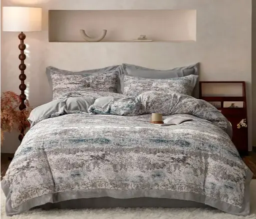 [NL 100152] NL 100152 Class A Milk Fleece Velvet Four Piece Bedding Set