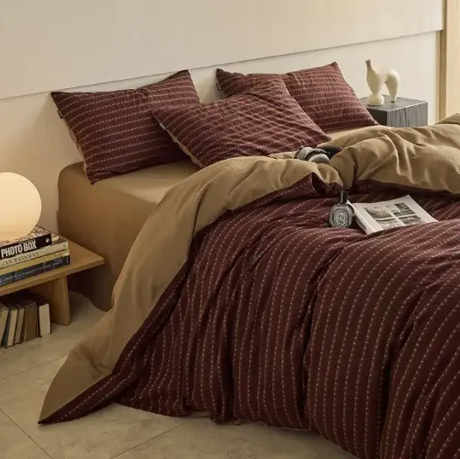[NL 100170] NL 100170 Four Piece Cotton Bedding Set